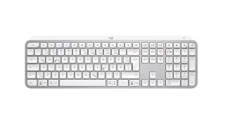 Klawiatura Logitech MX Keys S Uniwersalna RF Wireless + Bluetooth QWERTZ Niemiecki Aluminium, Biały
