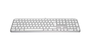 Klawiatura Logitech MX Keys S Uniwersalna RF Wireless + Bluetooth QWERTZ Niemiecki Aluminium, Biały