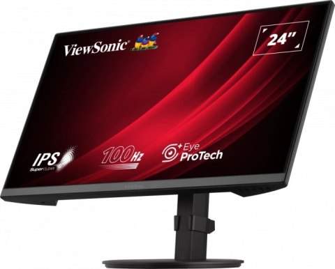 Monitor ViewSonic Display VG2408A - 61 cm (24") - 1920 x 1080 pikseli - Full HD - LED - 5 ms