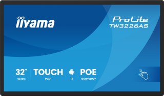 Panel-PC iiyama TW3226AS-B3P 32" z Androidem 14+GMS SOC Octa-core RK3576 4GB Pamięci 32GB PCAP 10-Punktowy Ekran Dotykowy 1920x1