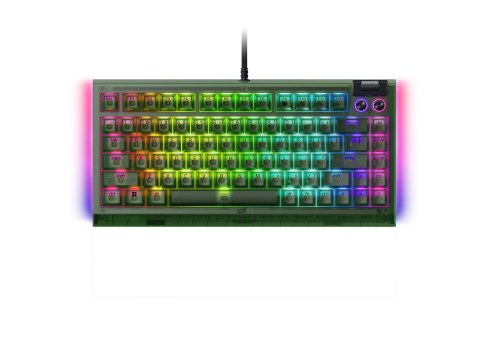 Razer BlackWidow V4 75% | Mechaniczna klawiatura do gier | Przewodowe | Edycja Phantom Green | Przełączniki mechaniczne Razer (d