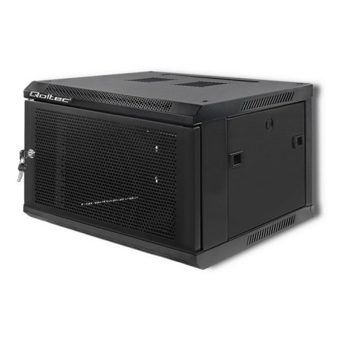 Qoltec Szafa RACK 19" | 6U | 600 x 370 x 600 | Perforowane drzwi | Wisząca