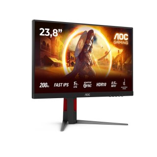 AOC G4 24G4HA monitor komputerowy 60,5 cm (23.8") 1920 x 1080 px Full HD LED Czarny, Czerwony