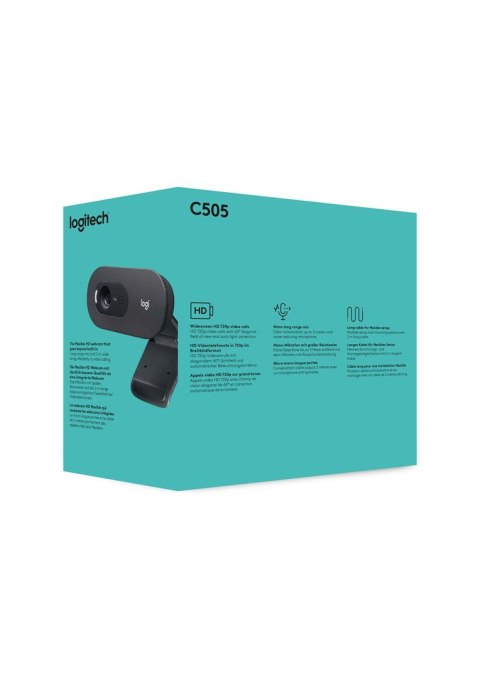 Logitech C505 kamera internetowa 1280 x 720 px USB Czarny