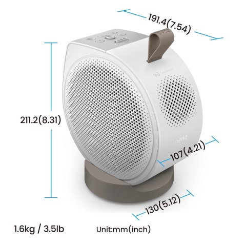 Projektor Benq GV32 Full HD (1920x1080) 500 ANSI lumenów Biały Sieć Wi-Fi