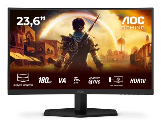 AOC G4 C24G42E monitor komputerowy 59,9 cm (23.6") 1920 x 1080 px Full HD LED Czarny, Czerwony