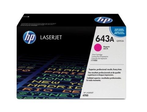 HP 643A oryginalny wkład z purpurowym tonerem LaserJet