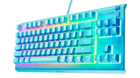 Klawiatura SteelSeries Apex 3 TKL US, aqua