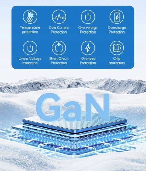 Uniwersalny adapter podróżny z ładowarką Vention 65W GaN 2x USB-A 2x USB-C czarny