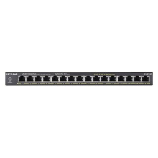 Switch Netgear GS316P-100EUS 16p PoE 115W* (PoE+: 16p) Unmanaged Gigabit