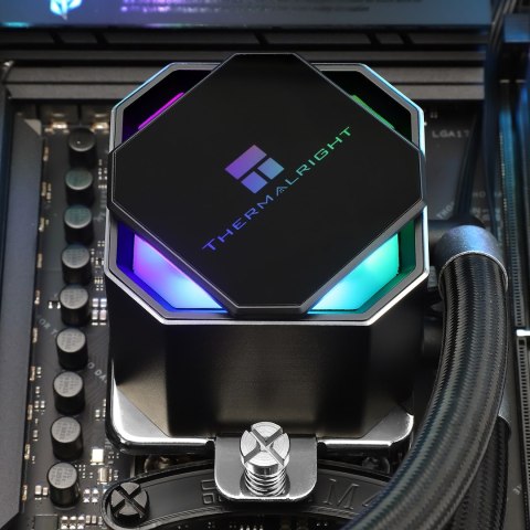 Kompletne chłodzenie wodne Thermalright Frozen Prism 360 BLACK z podświetleniem RGB, 360 mm, czarne