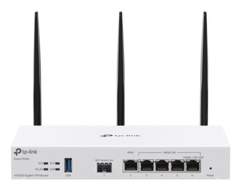 TP-Link FESTA FR365 router bezprzewodowy Gigabit Ethernet Dual-band (2.4GHz + 5GHz or 2.4GHz + 6GHz) Biały