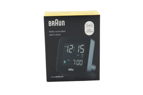 Braun BC09-DCF Cyfrowy budzik Czarny